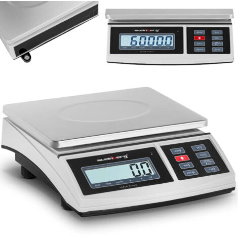 Báscula para paquetes postales LCD 21 x 27 cm 6 kg / 0,2 g