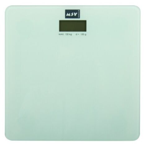 Báscula peso de vidrio blanco MSV
