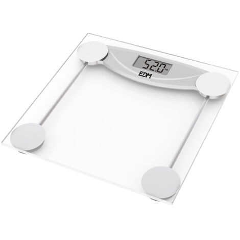 BASCULA TRANSPARENTE MAX 180kg EDM