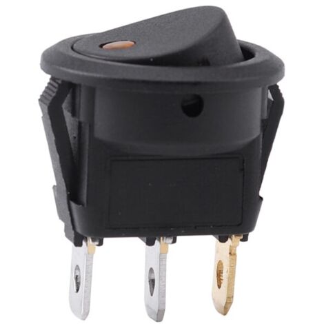 Bascule de camion de voiture, interrupteur à bascule à bascule noir, avec LED pour produits électriques de distributeur d'eau