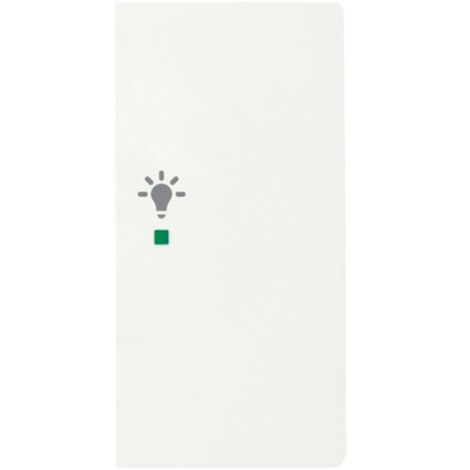 Bascule double avec symbole ’’lumière’’ droit e studio blanc mat