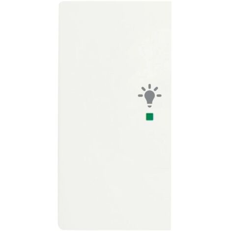 Bascule double avec symbole ’’lumière’’ gauche studio blanc mat