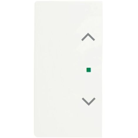 Bascule double avec symbole ’’store’’ gauche/droite studio blanc mat