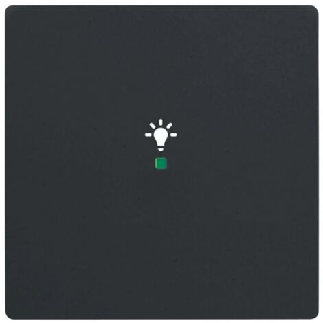 Bascule simple avec symbole ’’Lumière’’ noir mat
