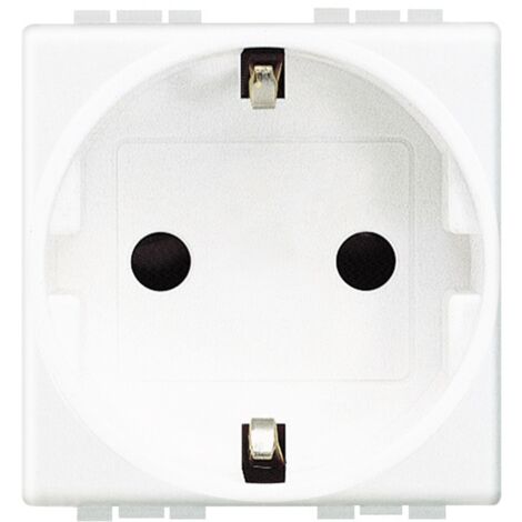 Base 2P + T Collegamento a vite Livinglight Bianco 2 moduli N4141