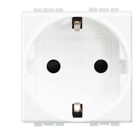 Base 2P+T Livinglight conexión tornillo Blanco 2 módulos N4141