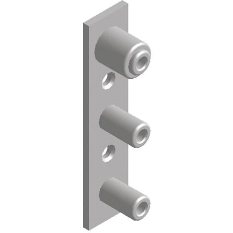 base 3 vias para estante texas fijación regulable p/fijacion y regulacion aluminio muro/panel