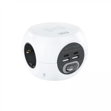 Base 3xplug 2xusb 2xusb-c ricarica wireless 10.37.0002