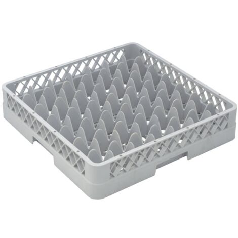 Base 49 Compartiments 500 x 500 x 100mm - Casier de Lavage pour verres - Gris - Matériel CHR Pro