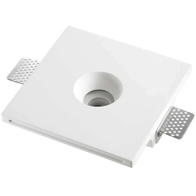 Base ad incasso in gesso verniciabile per faro