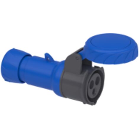 Base aérea 16A TOR IP67 200-250V con 2 polos y alta resistencia al agua.