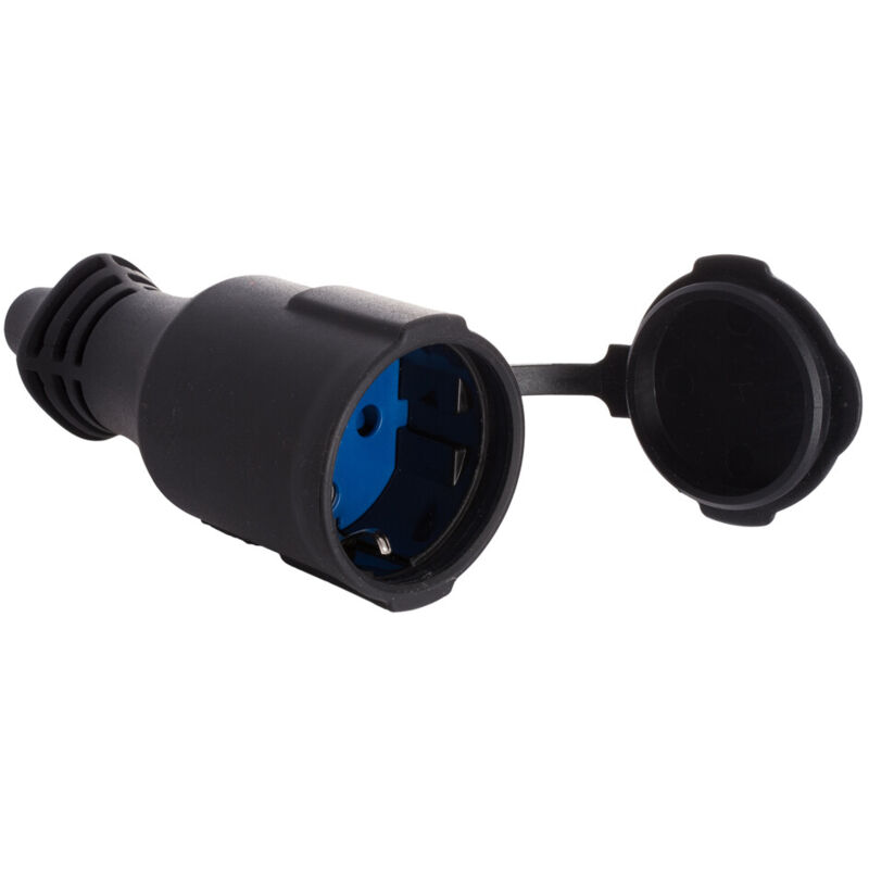 

Base aérea de caucho con tapa y sujetacables abatible IP44 (con tapa) (Solera 5707C)