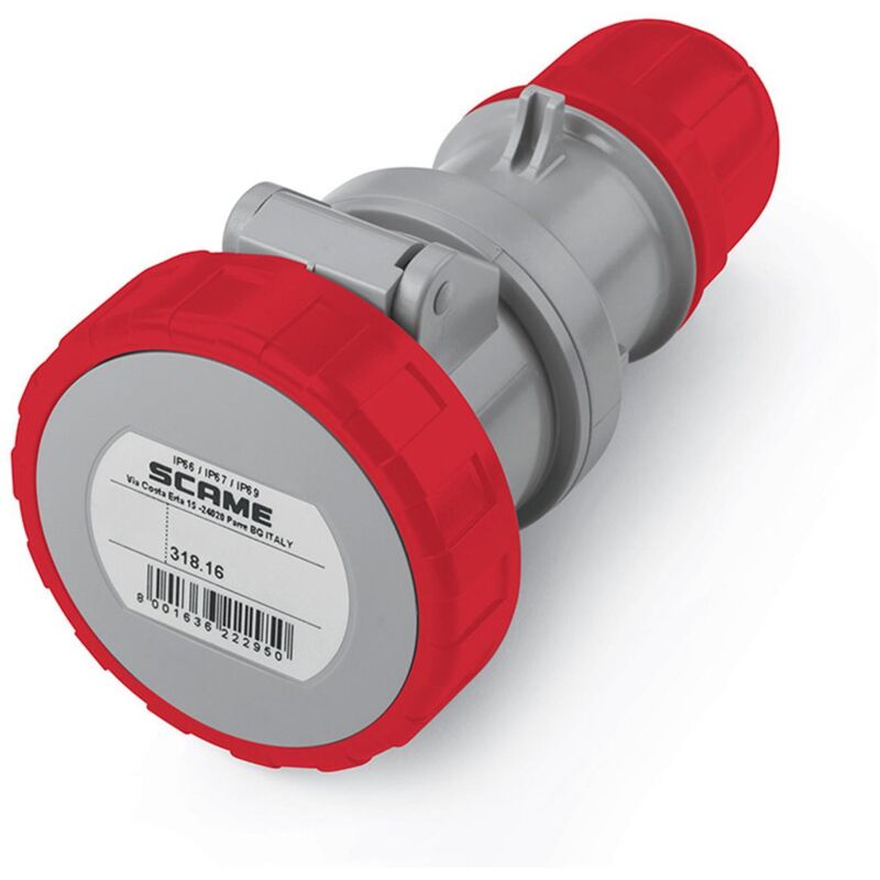

Base Aérea Industrial CETAC 16A IP66 Optima SCAME 3P+N+T 415 V AC - 3P+N+T 415 V AC