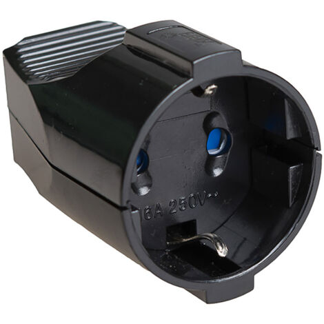Base Aérea t/tl 16A 250V IP20 Negra Solera 5019N