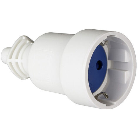 Base aérienne pvc 16a 250v t/tl 4.8mm blanc 707cb (rétractable) solera