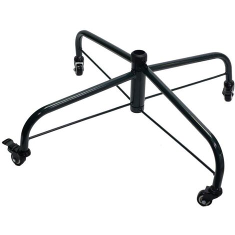 Base albero solo base metallo nero con ruote cm60
