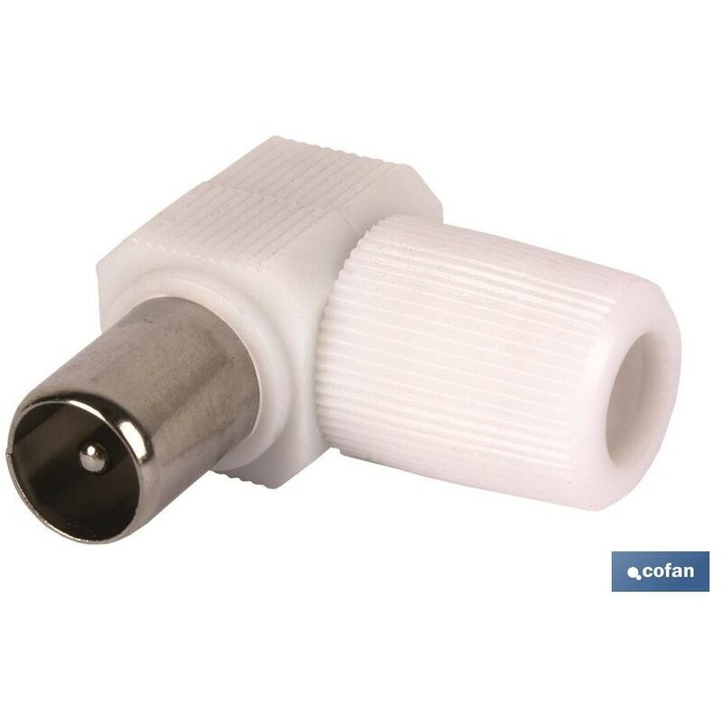 

Conector antena macho codo 95mm
