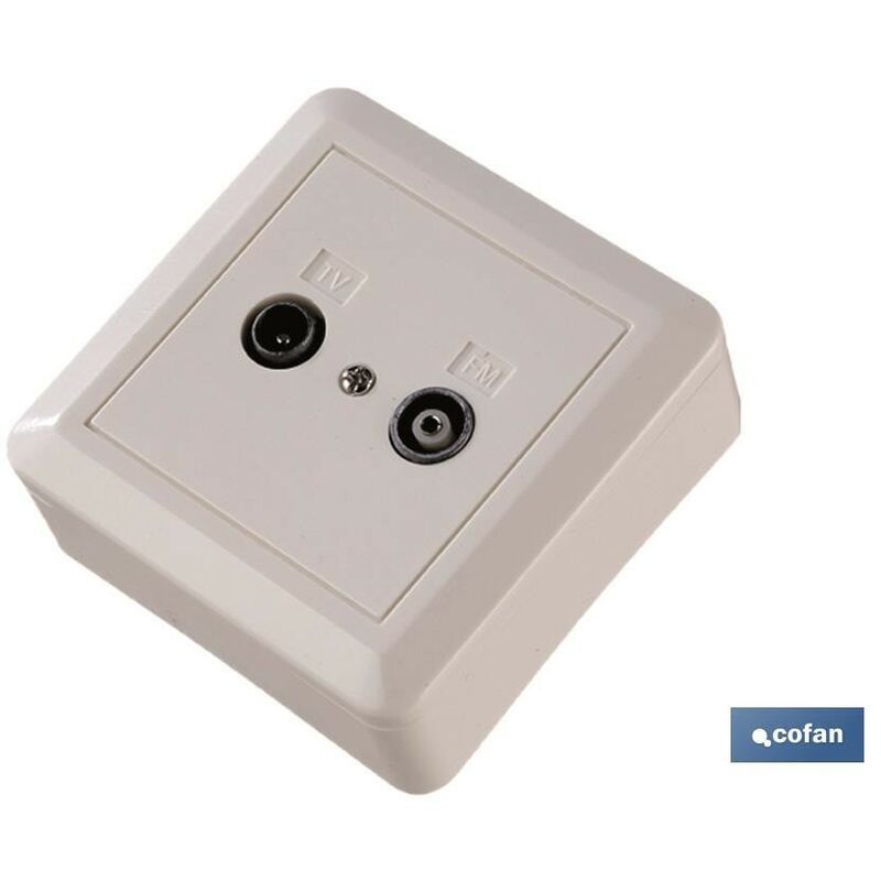 

Base 2 tomas antena superficie machohembra