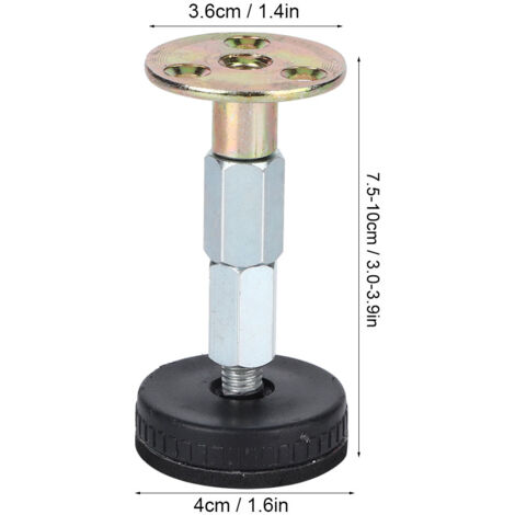 Base Anti-Shake à Boulons Métal/EVA + 2PCS Screws Support Lit Mural Adjustable avec Coussin EVA No Noise Support Furniture Fixe Lit Chaise Sofa