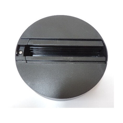 Base apparente noire adaptateur pour luminaire Rail Track III avec transfo 230/12V non-dimmable intégré Indigo