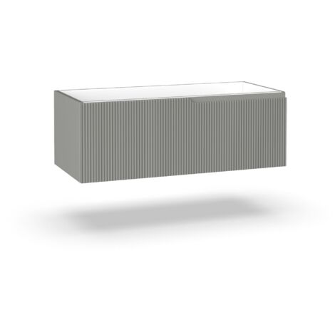 Base avec 1 tiroir ZIP gris mat