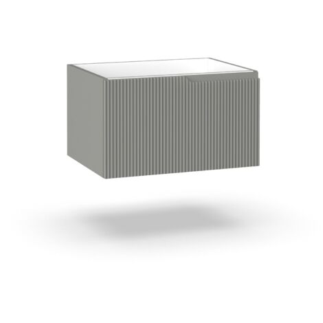 Base avec 1 tiroir ZIP gris mat