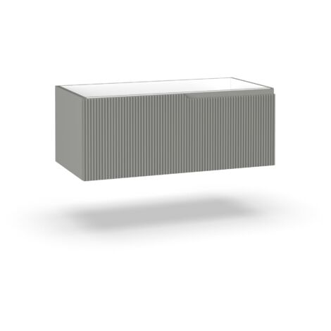 Base avec 1 tiroir ZIP gris mat