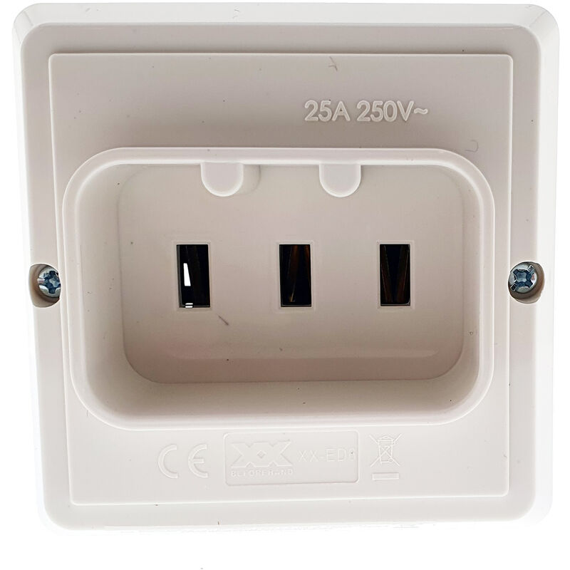 

Base de enchufe bipolar 25a