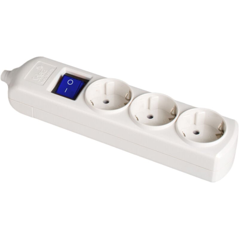 

Base múltiple blanca 3680W 3 tomas sin cable 250V 16A (Solera 8003IL)