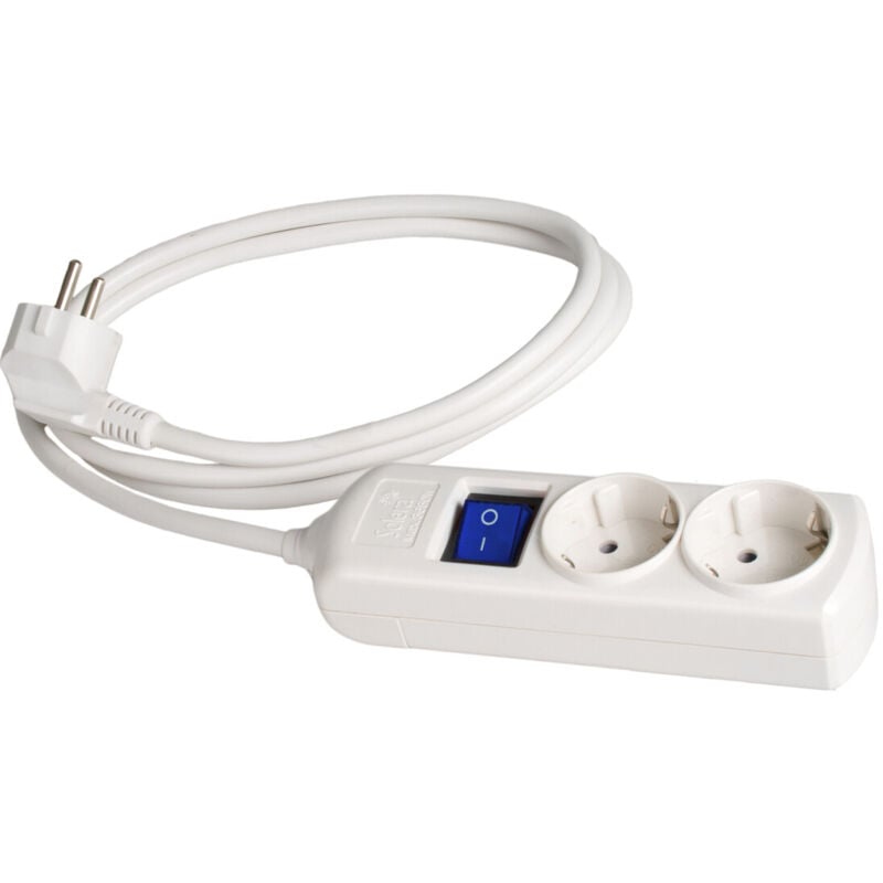

Base múltiple con cable e interruptor serie 8000 2 tomas ( 8012IL) (Bolsa con solapa) - Solera