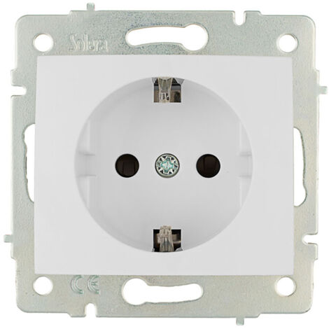 Base bipolar con t/tl 16a 250v con obturador serie europa solera erp60