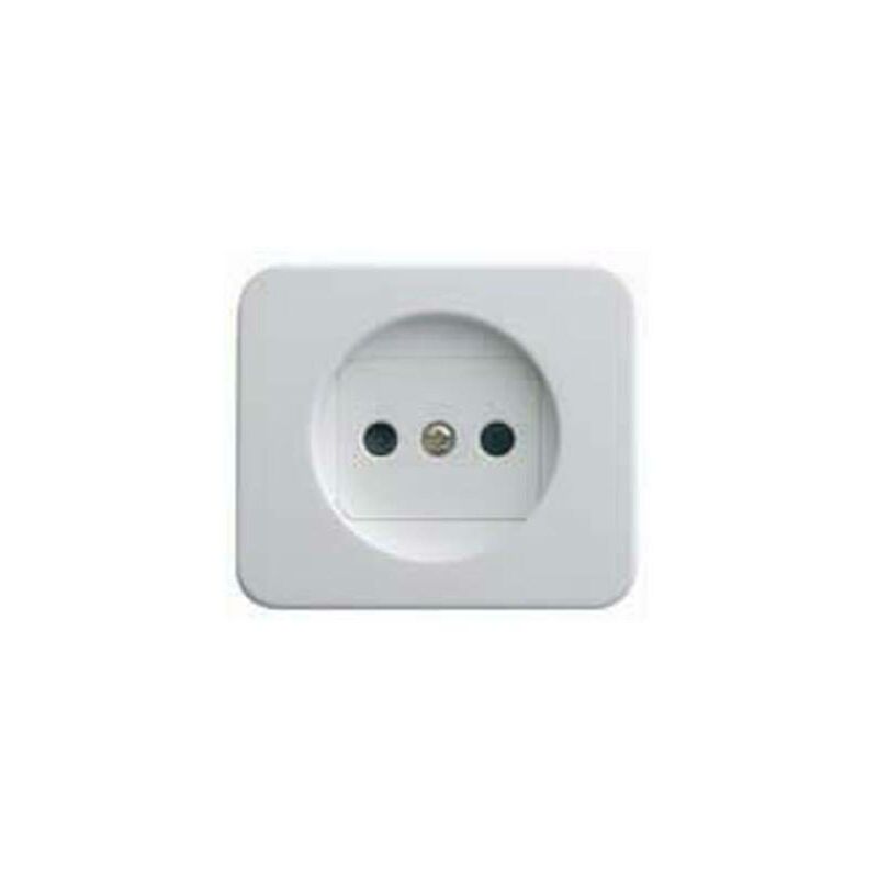 

Tapa base enchufe 2 polos blanco Simon 75