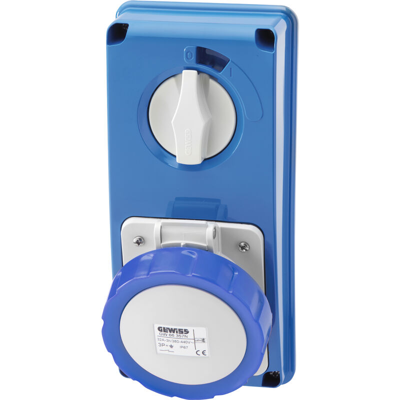 

Base Bl.Vr.S.F.3P+T 16A 230V 9H Sbf Gewiss Gw66305N