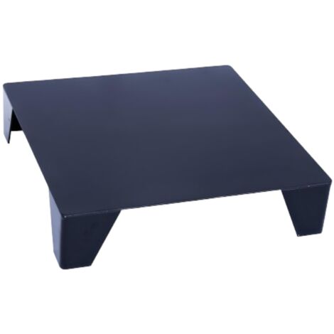 Base carrée de protection du sol pour poêles et cheminées – Résistante à la chaleur – Dimensions 50 x 50 x 11 cm – Coloris noir – Visiodirect