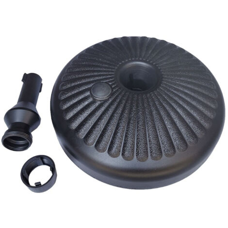 Base centrale circulaire remplie de sable pour parasol de plage/parasol de cour en plastique rempli d'eau