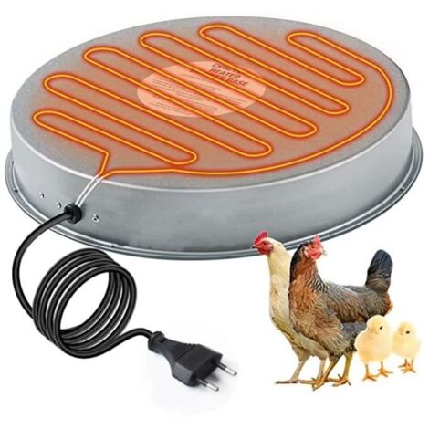 Base chauffante pour abreuvoir volaille 120V, 37x37x4cm