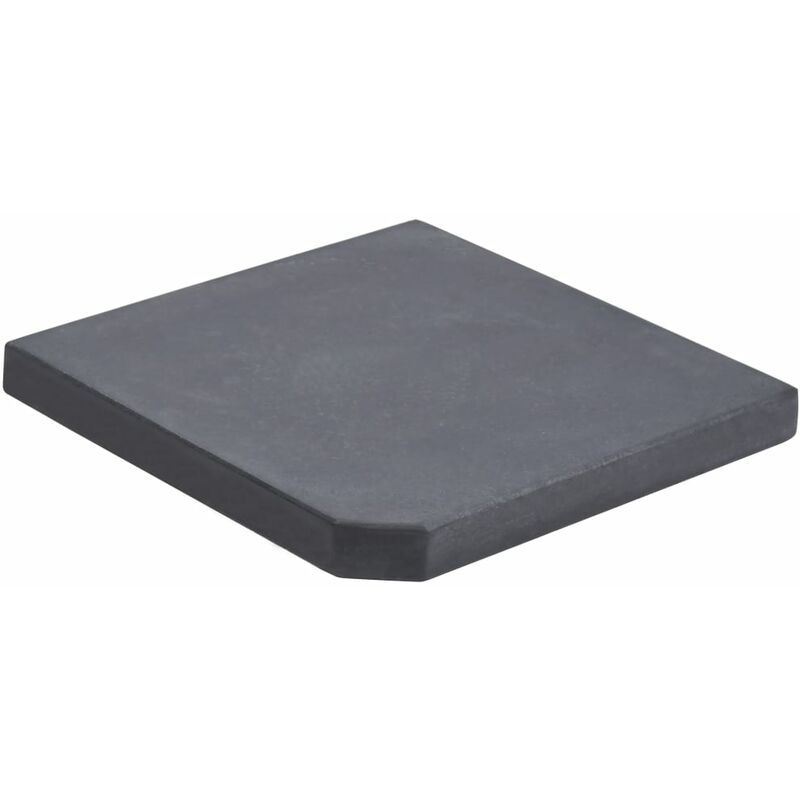 

Base con peso para sombrilla de granito negro cuadrada 25 kg