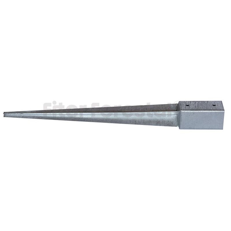 

Base con punta para poste 7x7cm galvanizada. Alta resistencia a oxidación