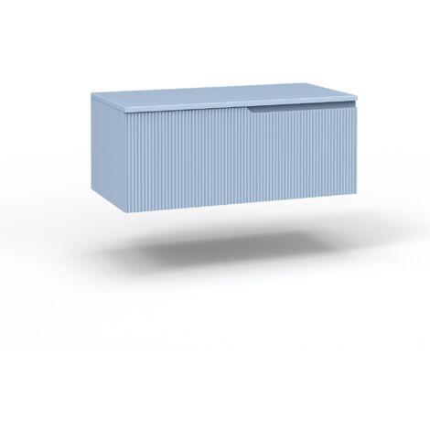 Base con top 1 cestone ZIP azzurro tiffany