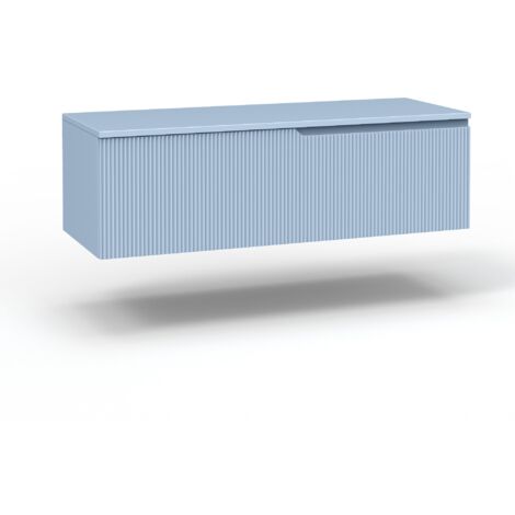 Base con top 1 cestone ZIP azzurro tiffany