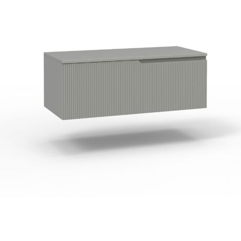 Base con top 1 cestone ZIP grigio opaco