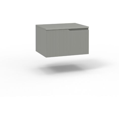 Base con top 1 cestone ZIP grigio opaco