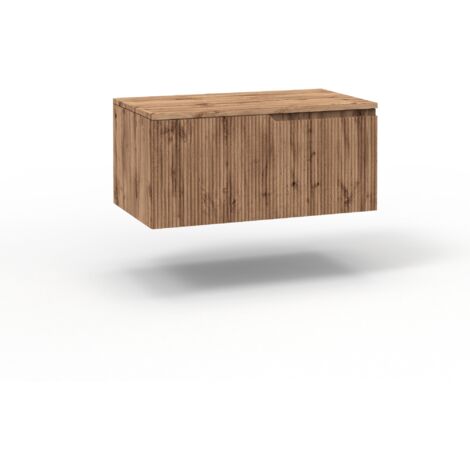 Base con top 1 cestone ZIP quercia