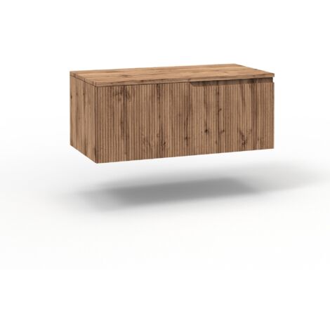 Base con top 1 cestone ZIP quercia