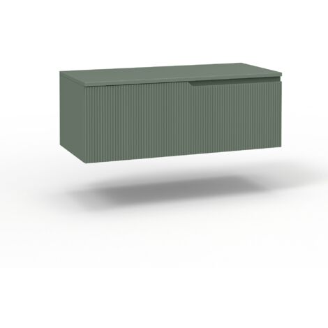 Base con top 1 cestone ZIP verde salvia