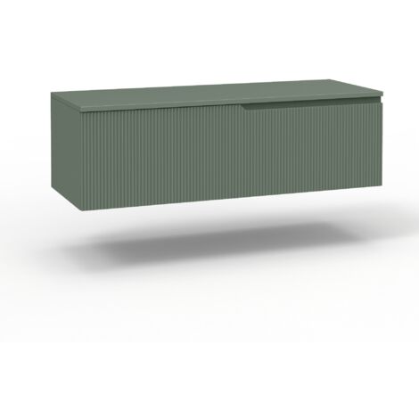 Base con top 1 cestone ZIP verde salvia