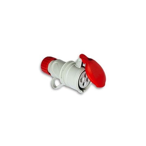 ASEIN Base corriente Cetac 1100053 3P+T 380V/16A Rojo