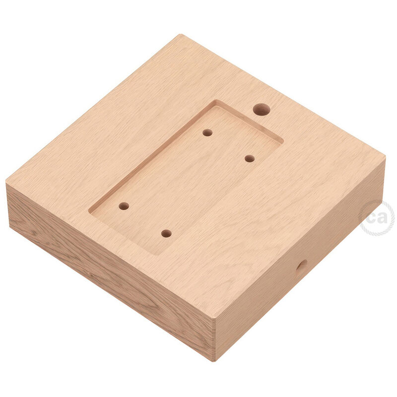 

Creative Cables - Base cuadrada para Archet(To) en madera | Neutro - Neutro
