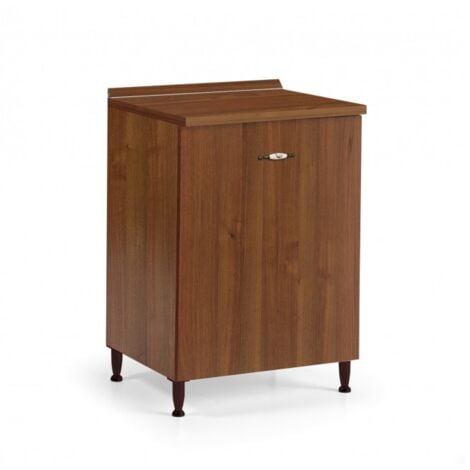 Base cucina 60x50x85 cm in legno noce antico con un’anta - Adige