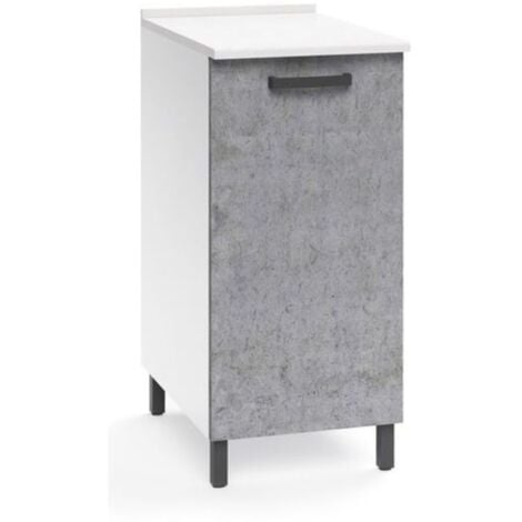Base cucina con anta 30x50x85H colore cemento